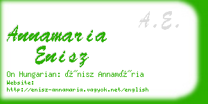 annamaria enisz business card